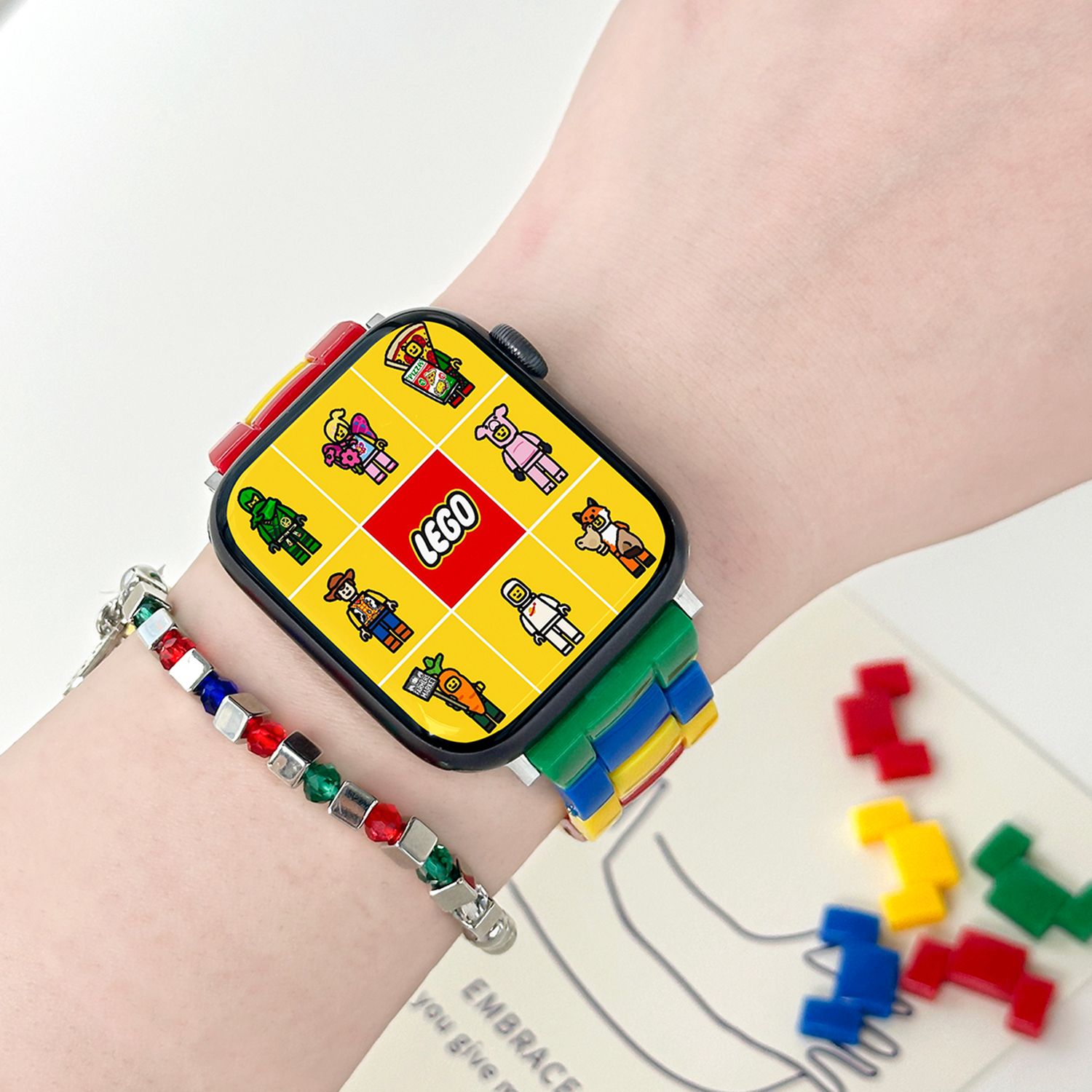 拼色树脂oppowatch3/X/2/3pro/4pro手表表带男女新款夏se适用