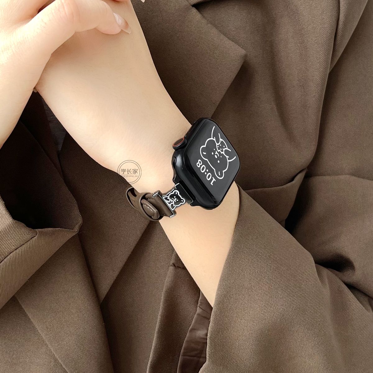 适用vivowatchgt表带iQOO新款watchgt皮质vivowatch3/2手表带小众