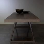 覆古实木餐桌宅寂风阳台书桌家用吃饭桌创意休闲办公桌工作台长桌