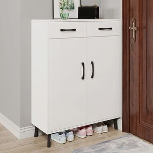 鞋 柜子家用门口外简约现代收纳白色玄关柜经济型小入户大容量楼道