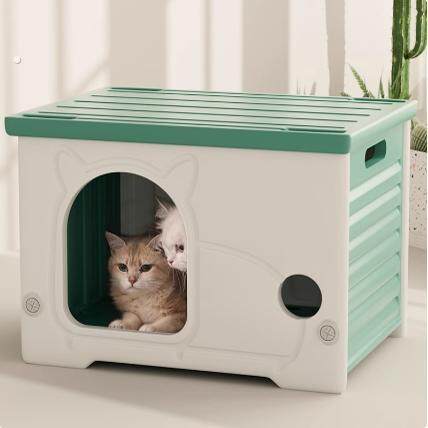猫窝四季通用封闭式安全感猫屋狗窝室外防雨躲避屋流浪猫房子户外