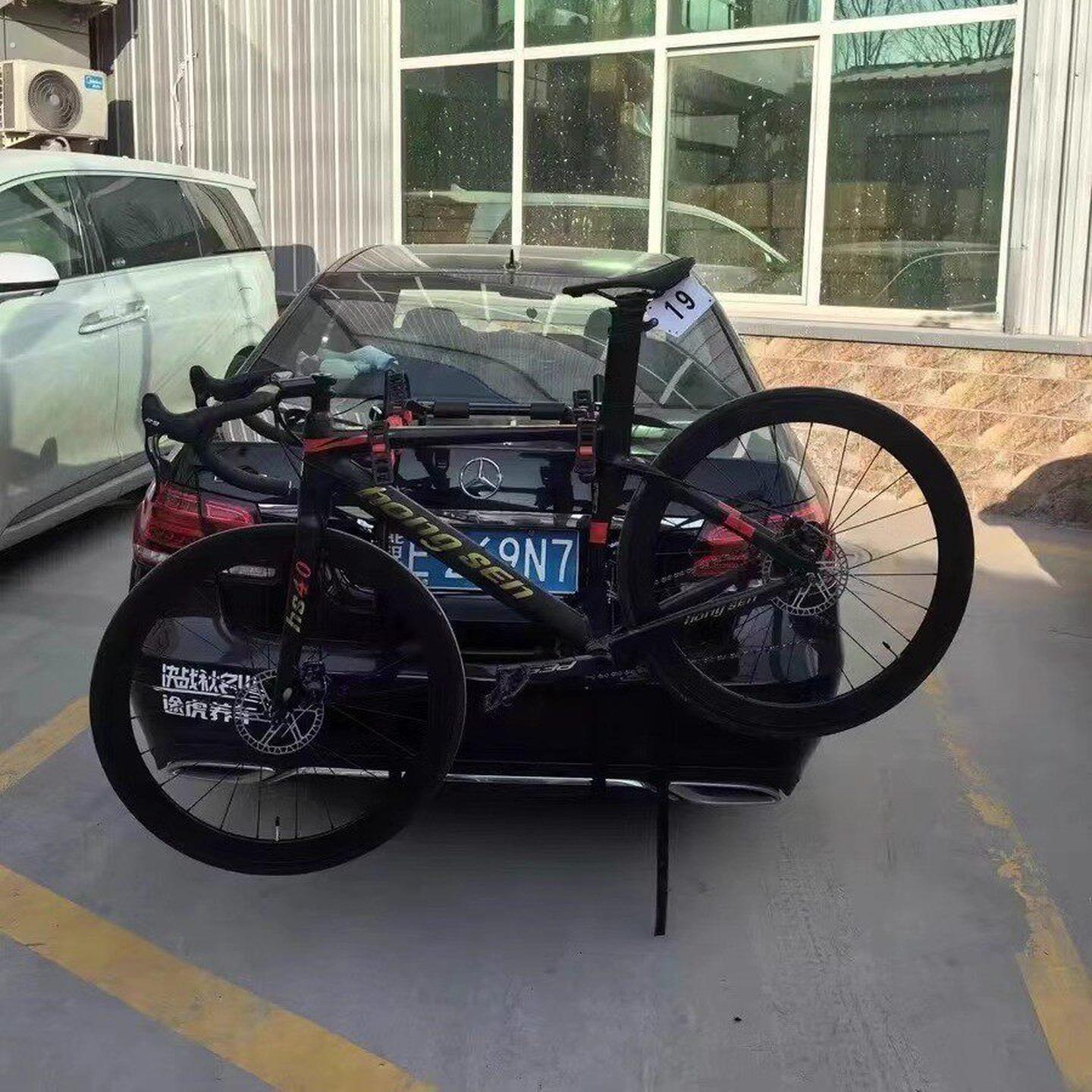 车尾自行车架 可携带可携式自行车 户外骑行自行车挂架车尾自行车