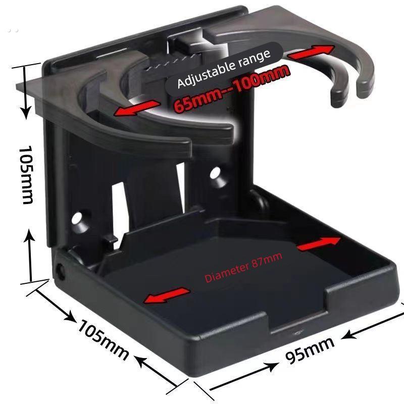 车内折叠水杯架车门固定挂式车用折叠茶杯座烟灰缸饮料架杯架托