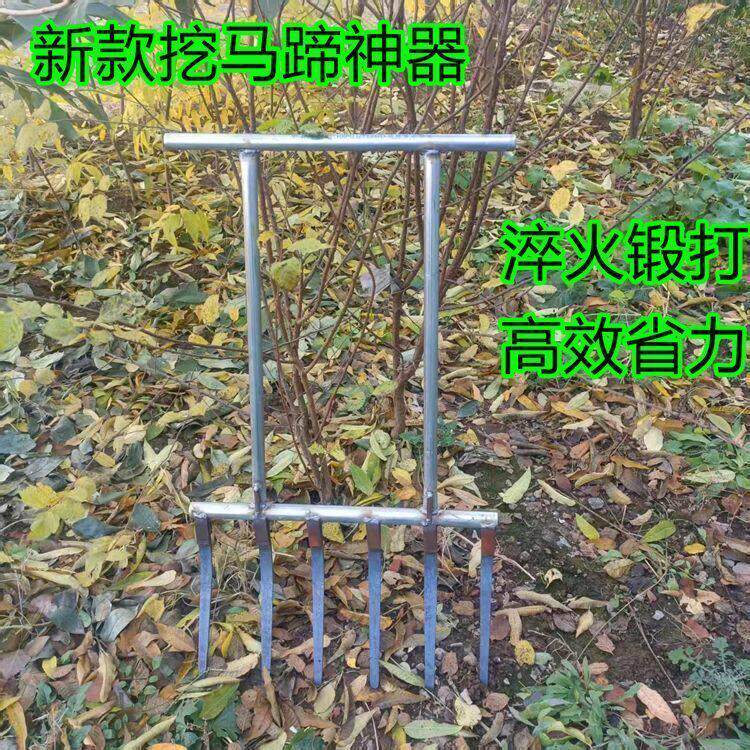 挖马蹄专用工具新款广西老式农用挖荸荠神器万能型挖硬土大钢叉子