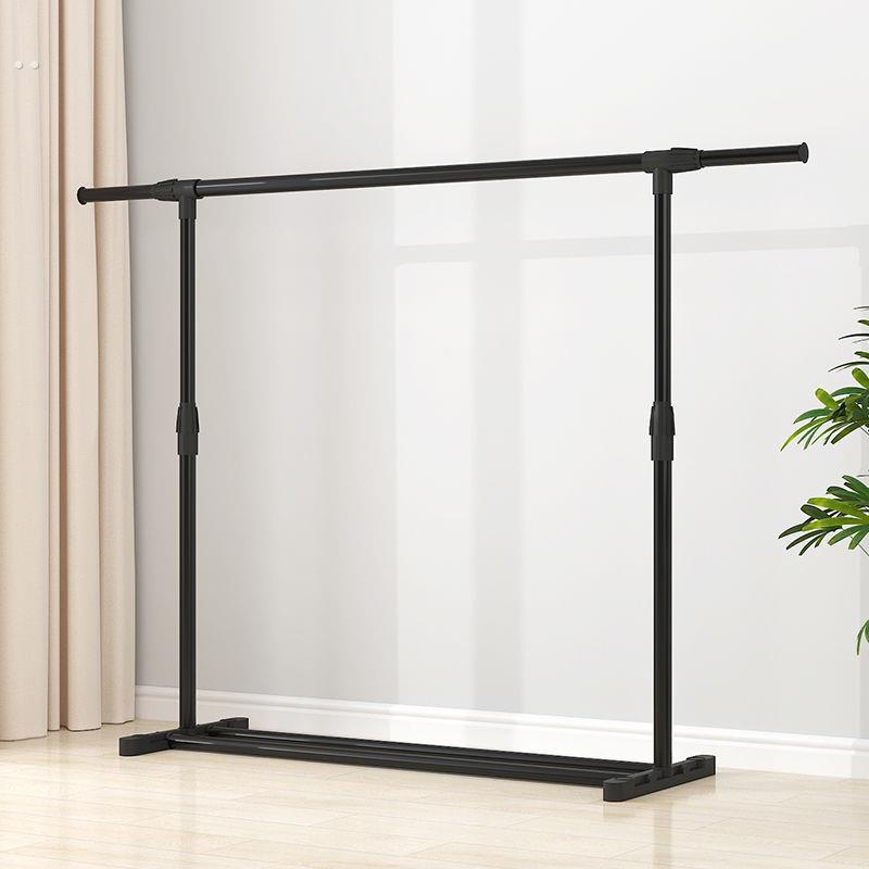 简易晾衣架落地式卧室小型晾衣架家庭宿舍室内可折叠收纳晾衣架杆