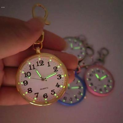 全自动纯机械表男女中考专用怀表高颜值大数字清晰夜光考试石英表