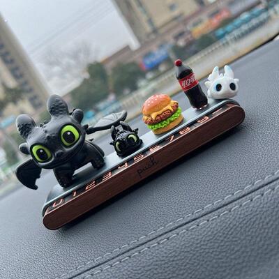 闪光无牙仔挪车电话牌临时停车双号码牌高级感汽车载摆件车内饰品