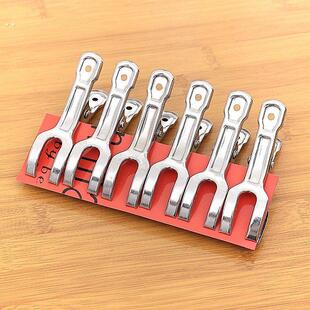 强力开口夹子不锈钢晾晒夹晾衣架防滑夹防风夹晒棉被夹晾衣夹收纳