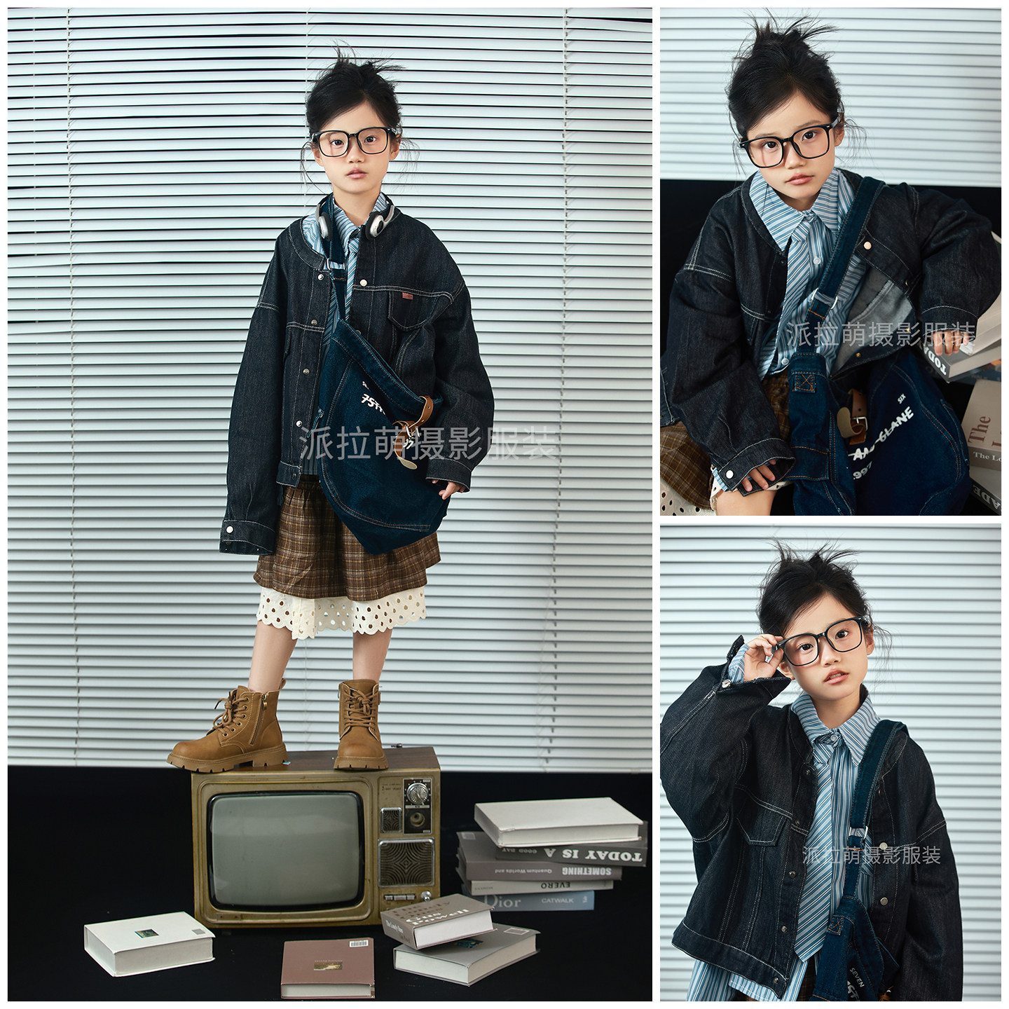 牛仔外套主题拍照衣服道具