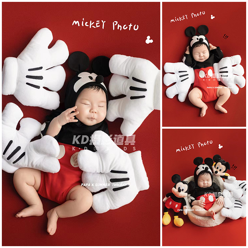 米奇主题影楼写真照满月照