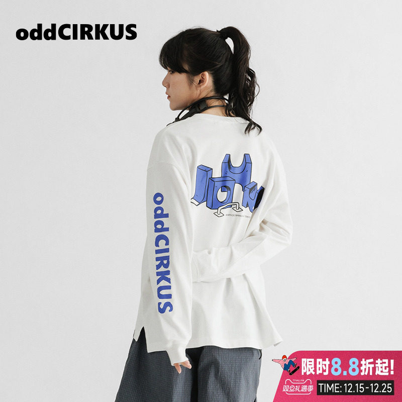 oddCIRKUS ALWAYS JOHN 联名款日系滑板狗街头长袖T恤 FILTER017