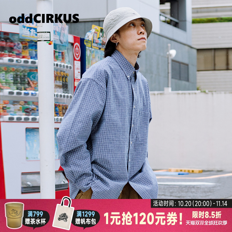 oddCIRKUS日系衬衫复古宽松长袖