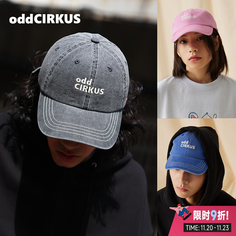 oddCIRKUS棒球帽水洗做旧