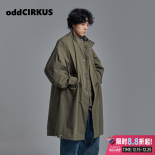 M65新款 oddCIRKUS长款 风衣 马甲两件套日系24FW美式 风衣外套马甲