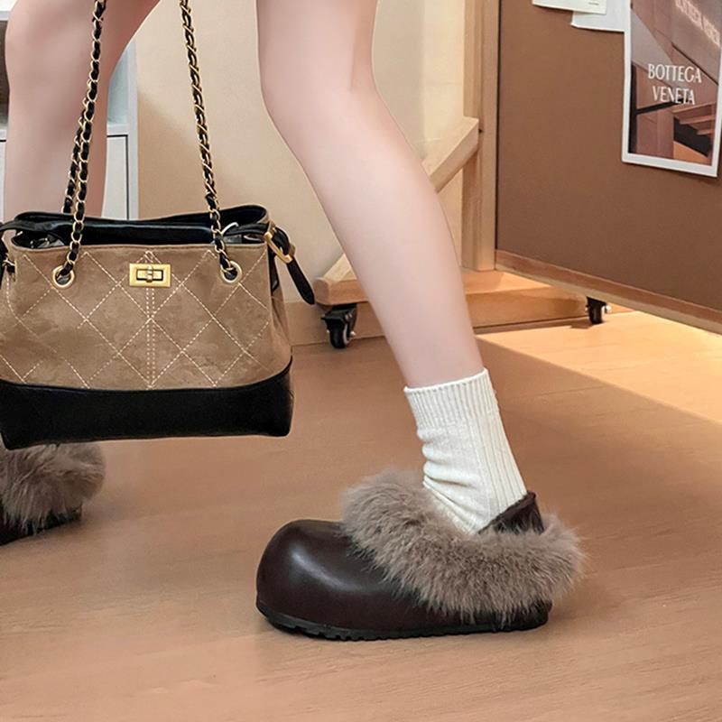 圆头百搭皮面休闲单鞋202