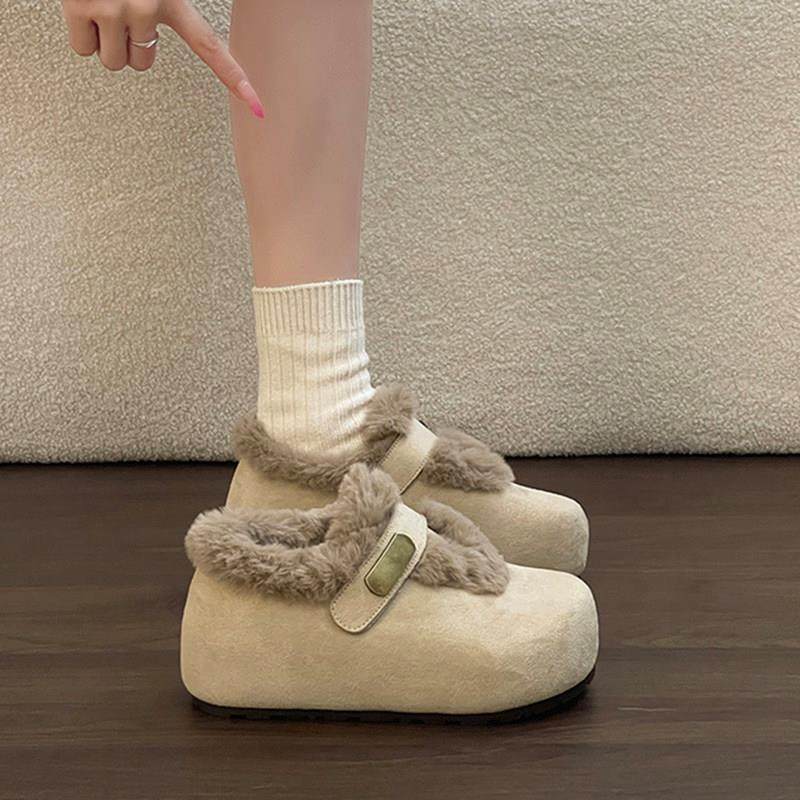 时尚金属扣绒面短毛绒勃