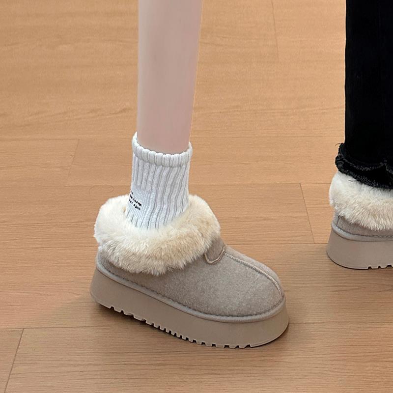 厚底绒面加绒毛毛鞋女202