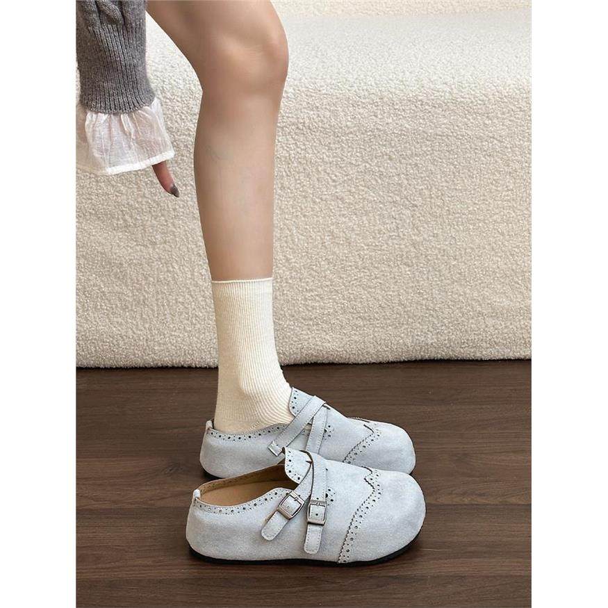 时尚花边交叉扣设计2026新款厚底内增高勃肯鞋女包头拖懒人鞋防滑,女鞋,勃肯鞋/软木鞋,淘宝优惠券,粉丝福利购,淘宝优惠卷