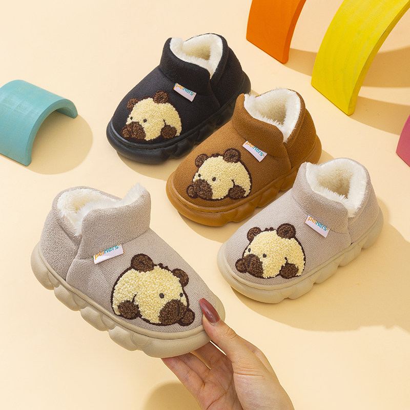卡皮巴拉儿童棉鞋男2025新
