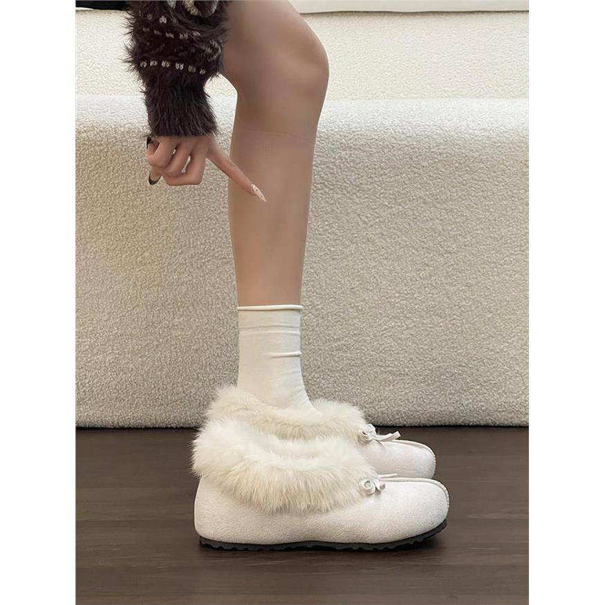 时尚部落内增高风厚底毛毛勃肯鞋女2026春新款雪地靴保暖穆勒鞋女,女鞋,勃肯鞋/软木鞋,淘宝优惠券,粉丝福利购,淘宝优惠卷