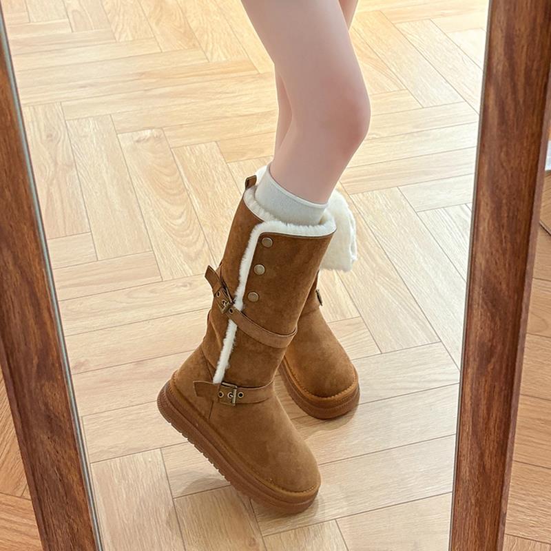 厚底长筒雪地靴女2025新