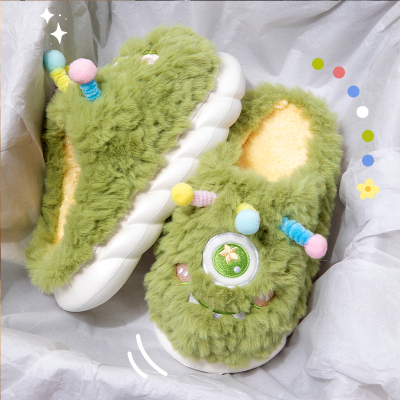 搞怪棉拖鞋女士冬天可爱卡