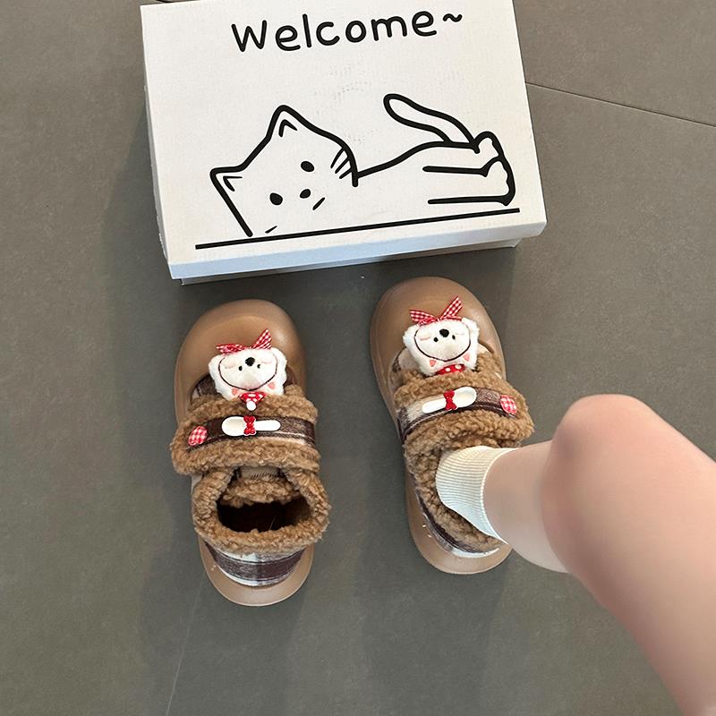 毛绒卡通可爱风厚底增高