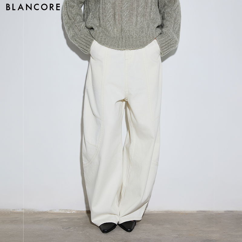 BLANCORE休闲全棉微弯刀裤
