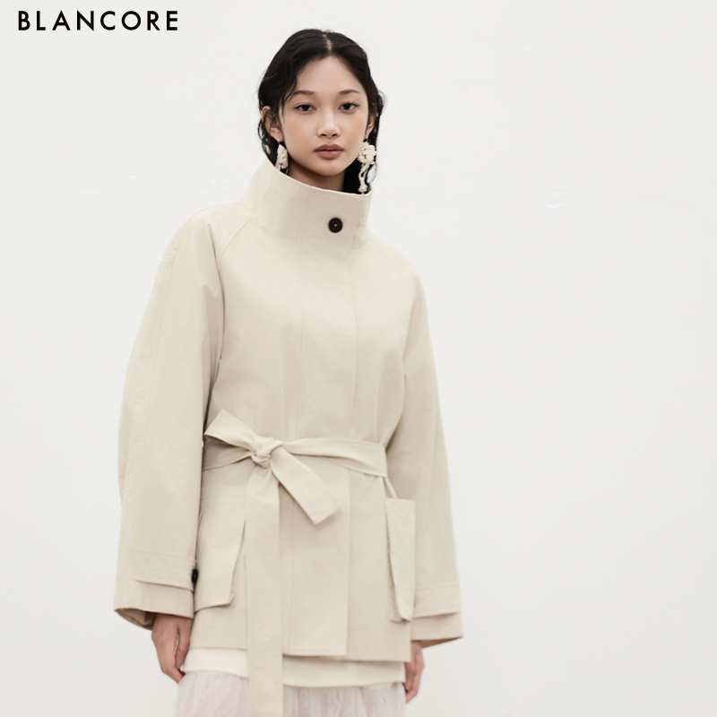 BLANCORE中长款风衣外套