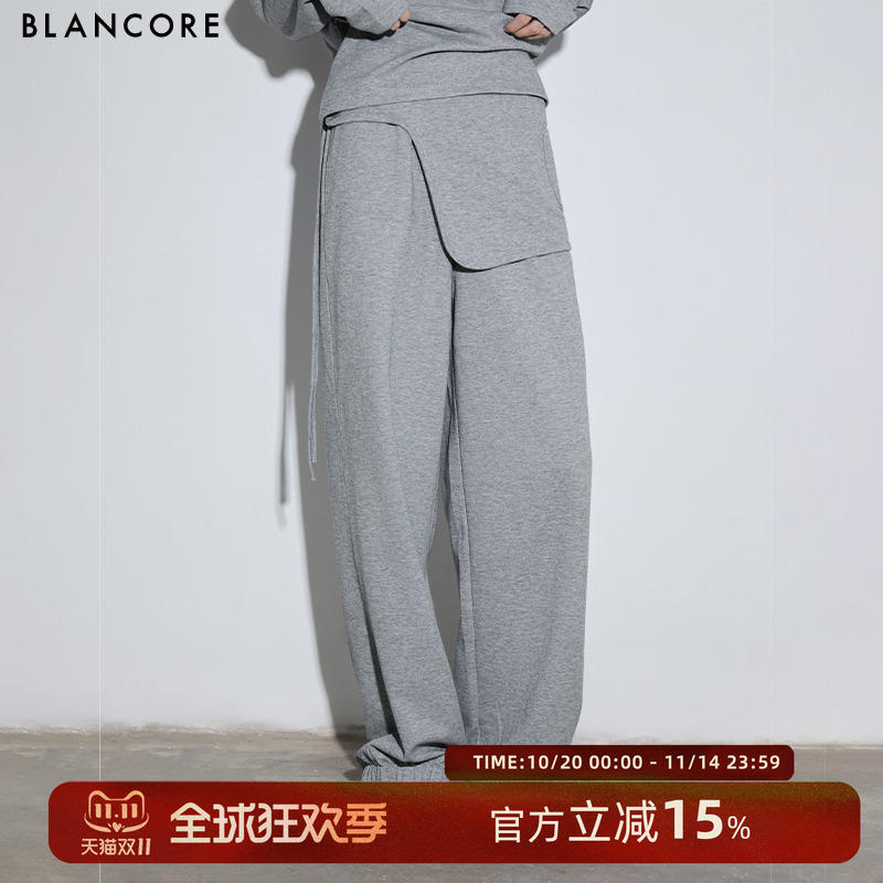BLANCORE简约搭片休闲卫裤