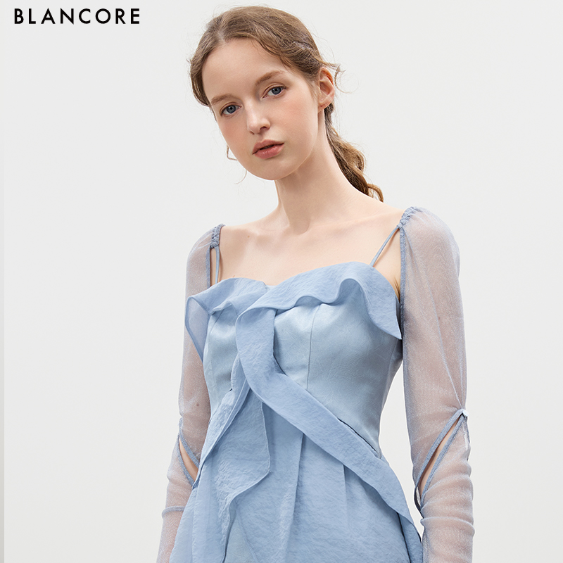 BLANCORE可拆卸飘带上衣