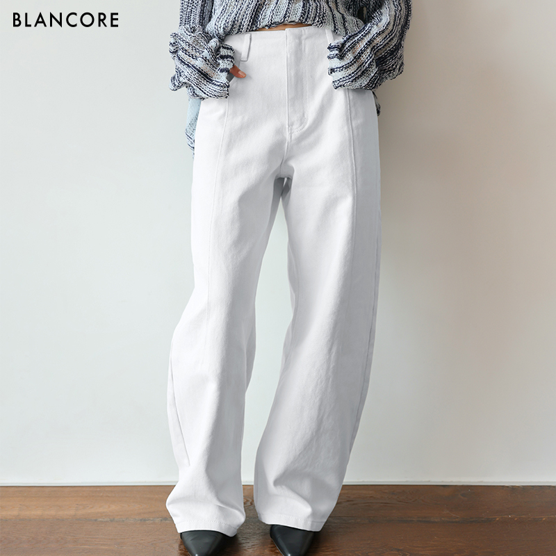BLANCORE阔腿裤垂感弯刀裤
