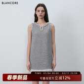 2026春新品 设计师品牌BLANCORE 小香风花边高智感短连衣裙
