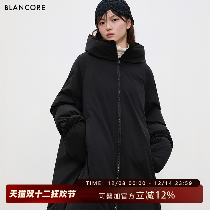 BLANCORE长款鹅绒保暖两穿羽绒服