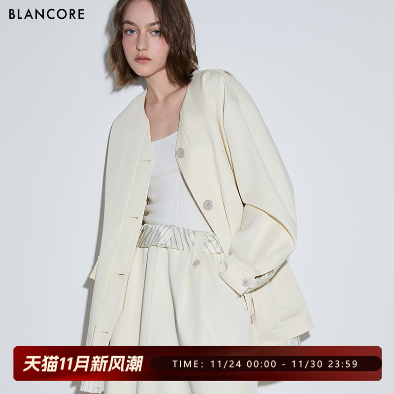 BLANCORE韩系假两件慵懒休闲外套