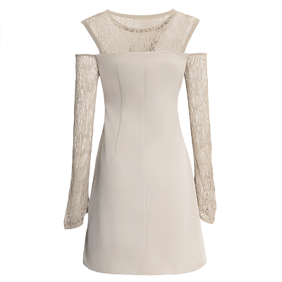 BLANCORE假两件一字解构连衣裙