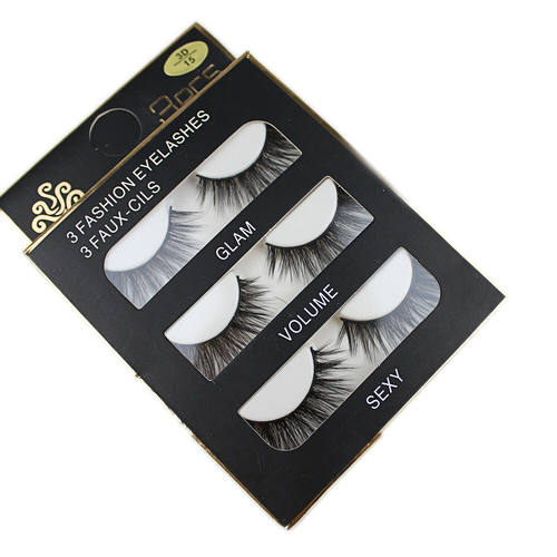 Mink Hair Eyelashes 3D Long Natural False Eye Lashes假眼睫毛