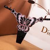 Embroideries Panties Thong Sexy String Knickers Lingerie