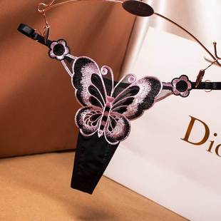 Sexy Embroideries Thong G-String Panties Knickers Lingerie