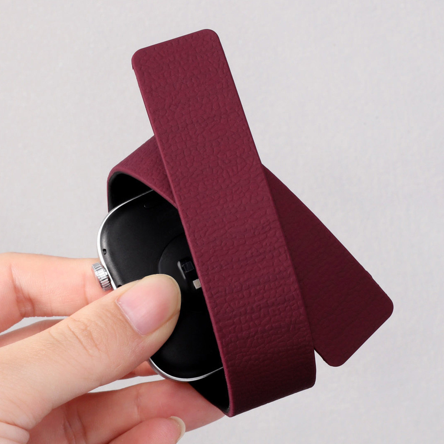 适用红米Redmi Watch6/5表带硅胶软磁吸watch4荔枝纹新梅子腕带小米9pro女生8pro手环带简约运动智能手表配件