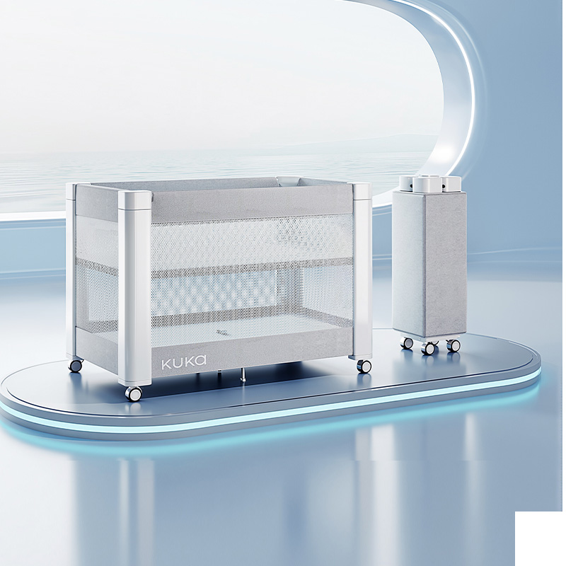 顾家家居多功能折叠拼接床婴儿床