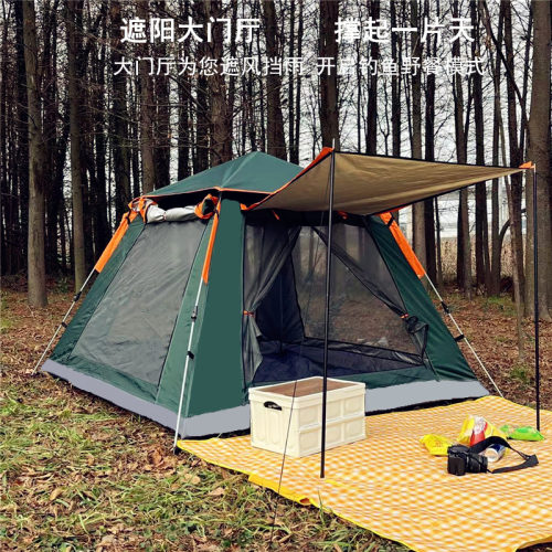 帐篷户外防晒黑胶双层露营