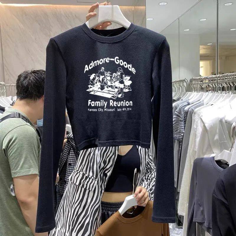 双面德绒打底衫女秋冬新款修身