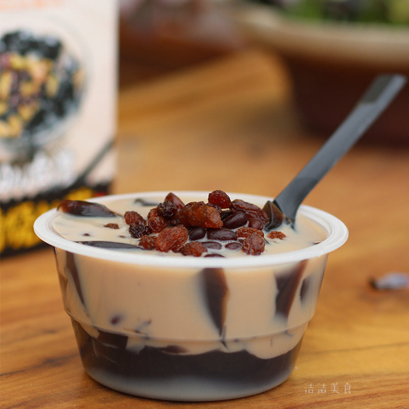 台湾风味风情烧仙草 每盒315g红豆味 棉滑甘香奶伴侣甜品轻食