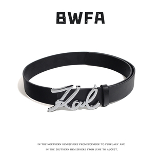 BWFA经典 字母LOVE全新设计休闲皮带男裤 带休闲潮流网红腰带女爆款