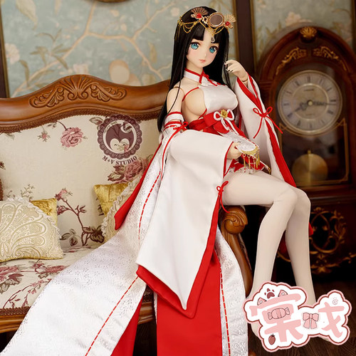 【棠戏BJD】衣服【喵屋】雪月姬 3分 DD DY SDGR娃衣 巫女服