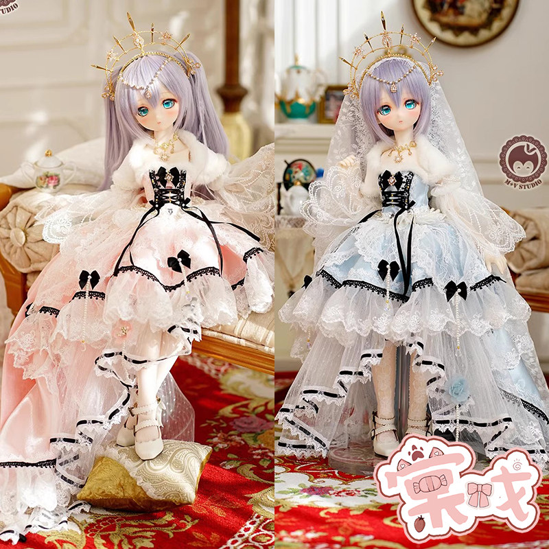 【棠戏BJD】衣服【喵屋】芙洛拉 4分娃衣 复古宫廷礼服婚纱洋装