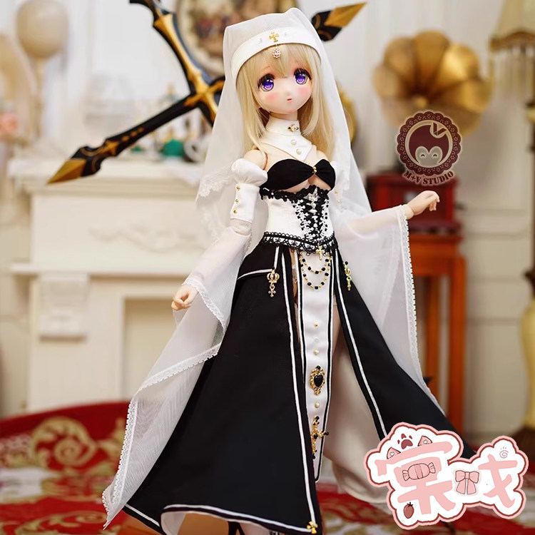 【棠戏BJD】衣服【喵屋】誓约·祈祷 4分娃衣 修女服制服图片