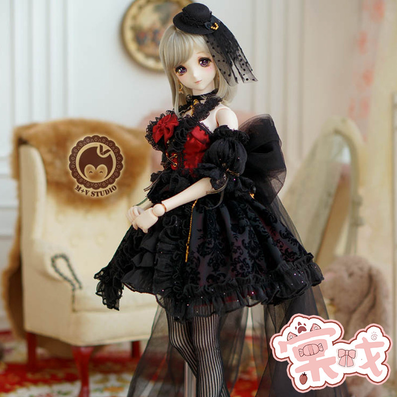 【棠戏BJD】衣服【喵屋】圣堂+蔷薇 3分 DD 哥特复古洋装娃衣
