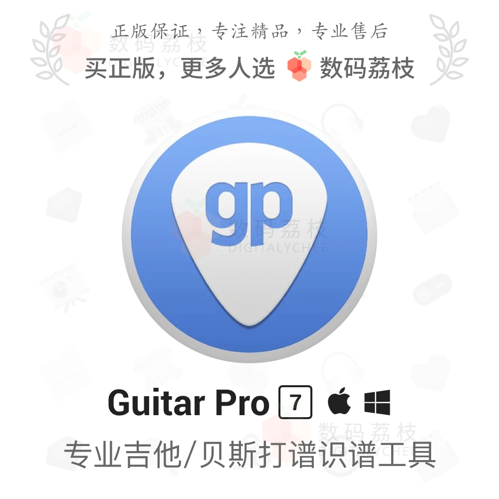 5正版吉他贝斯打谱识谱软件许可证guitarpro